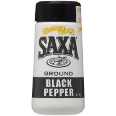 SAXA GROUND BLACK PEPPER 50GM Pack Size: 6