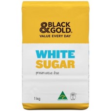 BLACK & GOLD SUGAR WHITE 1KG Pack Size: 6