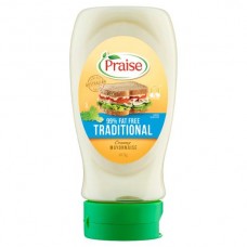 PRAISE 99% FAT FREE MAYONNAISE SQUEEZE 410GM Pack Size: 12