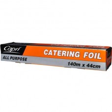 CAPRI CATERING FOIL ALL PURPOSE 44CM x 150M Pack Size: 6 CAPRI CATERING FOIL ALL PURPOSE 44CM x 150M Pack Size: 6