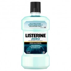 LISTERINE ZERO CLEAR MINT MOUTHWASH 250ML Pack Size: 6 LISTERINE ZERO CLEAR MINT MOUTHWASH 250ML Pack Size: 6