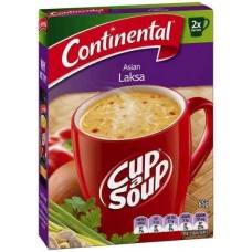 CONTINENTAL ASIAN LAKSA CUP-A-SOUP 2 SERVES 65GM Pack Size: 7