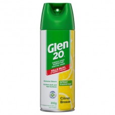 GLEN 20 DISINFECTANT SPRAY CITRUS BREEZE 300G Pack Size: 9