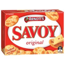 ARNOTTS CRACKERS SAVOY ORIGINAL 225GM Pack Size: 20