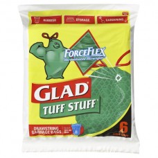 GLAD TUFF STUFF FORCEFLEX DRAWSTRING GARBAGE BAG 6S Pack Size: 8