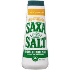 SAXA IODIZED DRUM SALT 750GM Pack Size: 12
