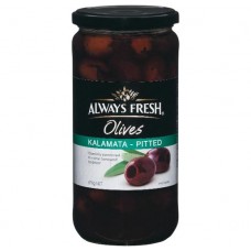 ALWAYS FRESH PITTED KALAMATA OLIVES 670GM Pack Size: 6 ALWAYS FRESH PITTED KALAMATA OLIVES 670GM Pack Size: 6