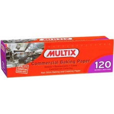 MULTIX NON STICK BAKING PAPER 120M Pack Size: 6 MULTIX NON STICK BAKING PAPER 120M Pack Size: 6
