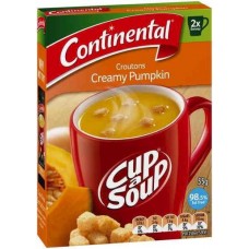 CONTINENTAL CROUTONS PUMPKIN CUP-A-SOUP 2 SERVES 55GM Pack Size: 7