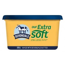 DEVONDALE EXTRA SOFT BUTTER 500GM Pack Size: 16