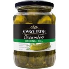 ALWAYS FRESH CUCUMBER DILL 680GM Pack Size: 6 ALWAYS FRESH CUCUMBER DILL 680GM Pack Size: 6