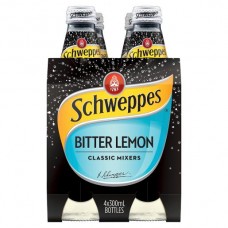 SCHWEPPES BITTER LEMON 4 PACK 300ML Pack Size: 6