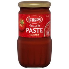 LEGGOS GLASS BOTTLE TOMATO PASTE 500GM Pack Size: 6