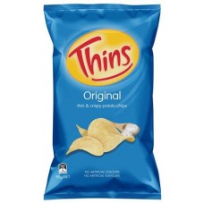 THINS ORIGINAL POTATO CHIPS 90GM Pack Size: 12