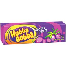 WRIGLEYS HUBBA BUBBA BUBBLE GUM GRAPE CHUNK 35GM Pack Size: 20