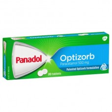 PANADOL TABLETS WITH OPTIZORB 20S Pack Size: 24 PANADOL TABLETS WITH OPTIZORB 20S Pack Size: 24