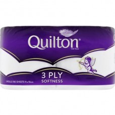 QUILTON CLASSIC WHITE 3PLY TOILET TISSUE 2PK Pack Size: 14