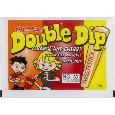 SWIZZEL MATLOW ORANGE AND CHERRY DOUBLE DIP 24GM Pack Size: 36