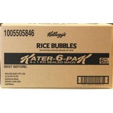 KELLOGGS RICE BUBBLES KATER 6 PACK 1KG Pack Size: 1