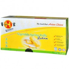 HAKKA VEGETABLE SPRING ROLLS MEDIUM 36X50GM Pack Size: 8