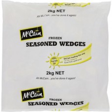 MCCAIN SEASONED POTATO WEDGES 2KG (BOX) Pack Size: 6
