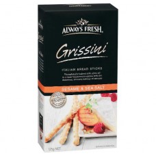 ALWAYS FRESH SESAME & SEA SALT GRISSINI 125GM Pack Size: 6