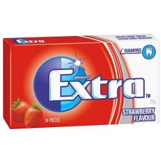 WRIGLEYS EXTRA STRAWBERRY ENVELOPE PACK SINGLE 27GM Pack Size: 24