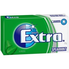 WRIGLEYS EXTRA SPEARMINT ENVELOPE PACK SINGLE 27GM Pack Size: 24