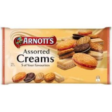 ARNOTTS BISCUITS ASSORTED CREAMS 500GM Pack Size: 8