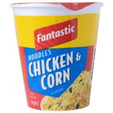 FANTASTIC NOODLES CUP CHICKEN AND CORN 70GM Pack Size: 12