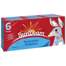 SUNBEAM SULTANAS SNACK PACK 40GM Pack Size: 24