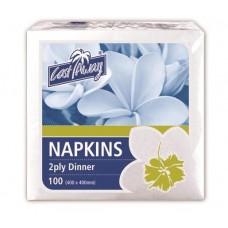 CAST AWAY NAPKIN 2PLY DINNER WHITE 100S Pack Size: 10 CAST AWAY NAPKIN 2PLY DINNER WHITE 100S Pack Size: 10