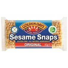GOLDEN DAYS SESAME SNAPS ORIGINAL 40GM Pack Size: 24