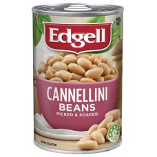 EDGELL CANNELLINI BEANS 400GM Pack Size: 12 EDGELL CANNELLINI BEANS 400GM Pack Size: 12