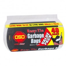 OSO EASY TIE GARBAGE BAGS 40S Pack Size: 6