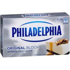 PHILADELPHIA CREAM CHEESE BLOCK 250GM Pack Size: 12