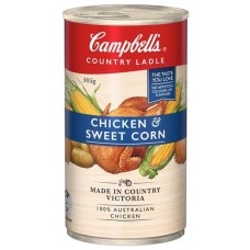 CAMPBELLS COUNTRY LADLE SOUP CHICKEN AND SWEET CORN 505GM Pack Size: 12
