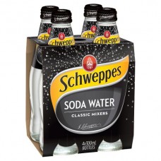 SCHWEPPES SODA WATER 4 PACK 300ML Pack Size: 6