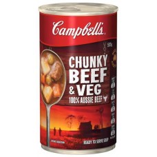 CAMPBELLS CHUNKY SOUP BEEF 505GM Pack Size: 12