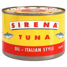 SIRENA TUNA IN OIL ITALIAN STYLE 425GM Pack Size: 12