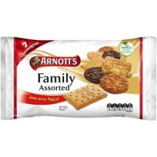 ARNOTTS BISCUITS FAMILY ASSORTED 500GM Pack Size: 8