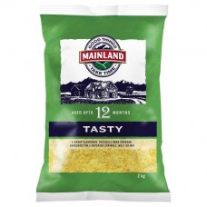 MAINLAND TASTY SHREDDED CHEDDAR CHEESE 2KG Pack Size: 6