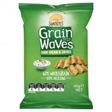 GRAINWAVES SOUR CREAM & CHIVES 40GM Pack Size: 18