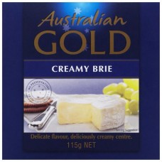 AUSTRALIAN GOLD CHEESE BRIE LONG LIFE 115GM Pack Size: 12