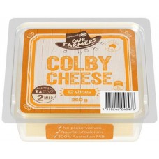 COMMUNITY CO COLBY CHEESE SLICED 250GM Pack Size: 12