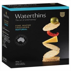 WATERTHINS CRISPBREAD NATURAL 150GM Pack Size: 12
