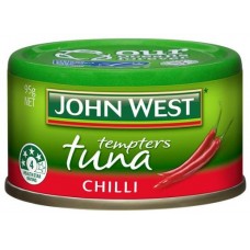 JOHN WEST TUNA TEMPTERS CHILLI 12 x 95GM Pack Size: 3