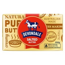 DEVONDALE BUTTER REGULAR PAT 250GM Pack Size: 24