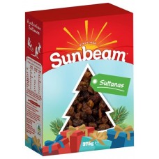 SUNBEAM SULTANAS BOXED 375GM Pack Size: 11