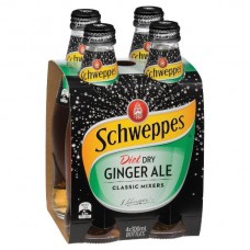 SCHWEPPES DIET DRY GINGER ALSE 4 PACK 300ML Pack Size: 6